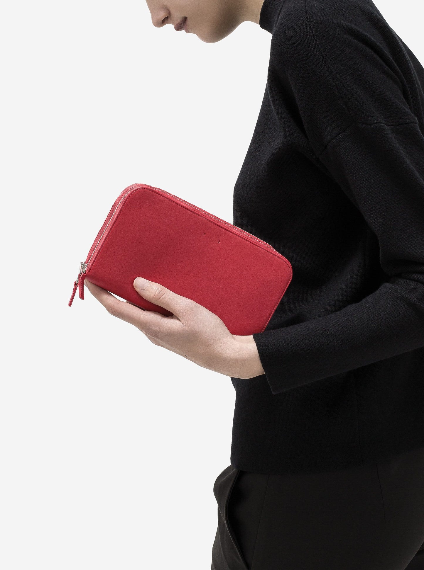 Rote Brieftasche aus Europa